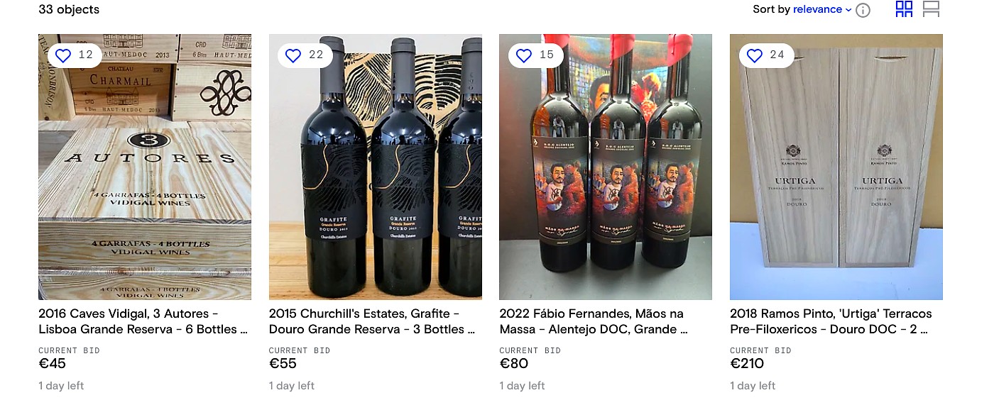 leiloes vinho varios