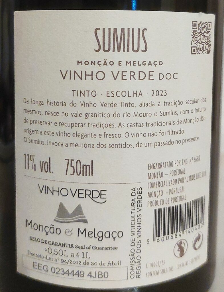 sumius 2023 tinto rotulo