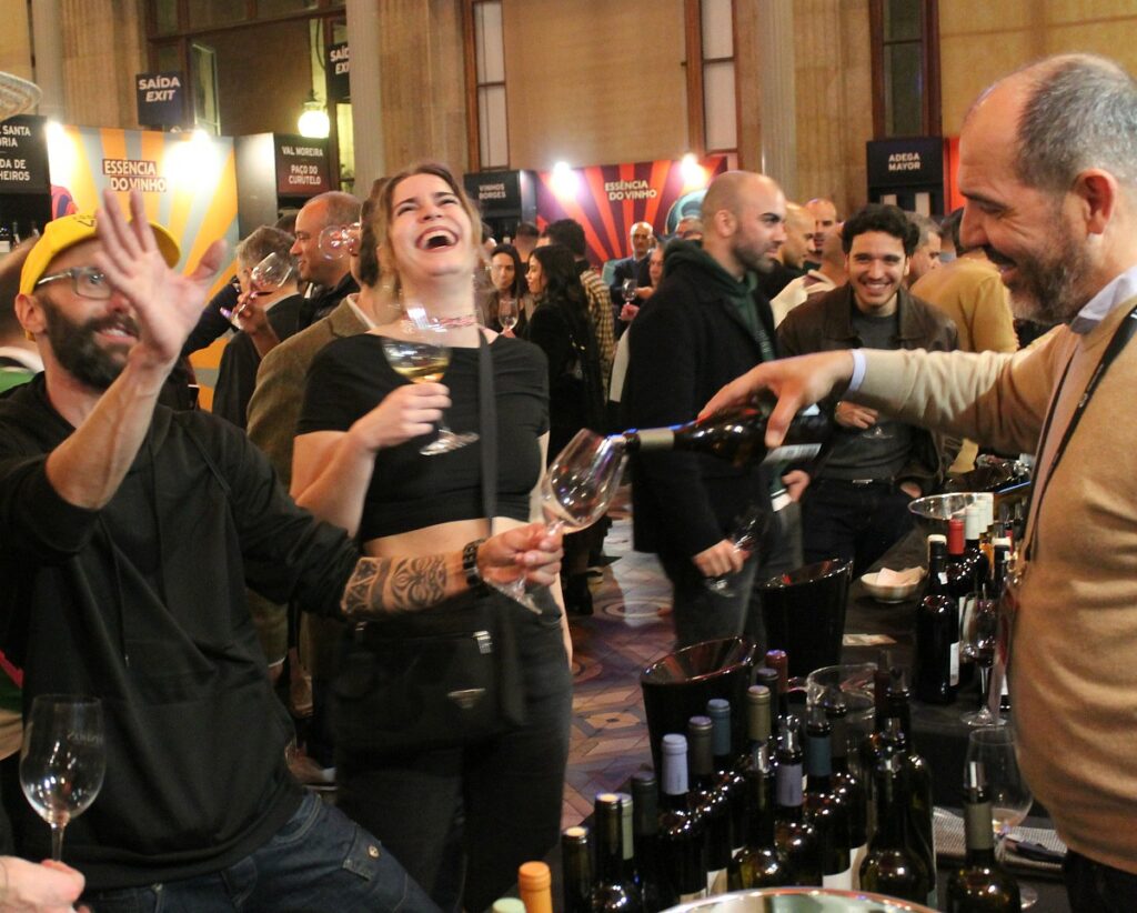prova vinho na festa alegria