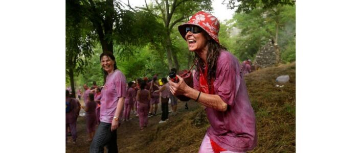 batalla de vinho espanha mulher