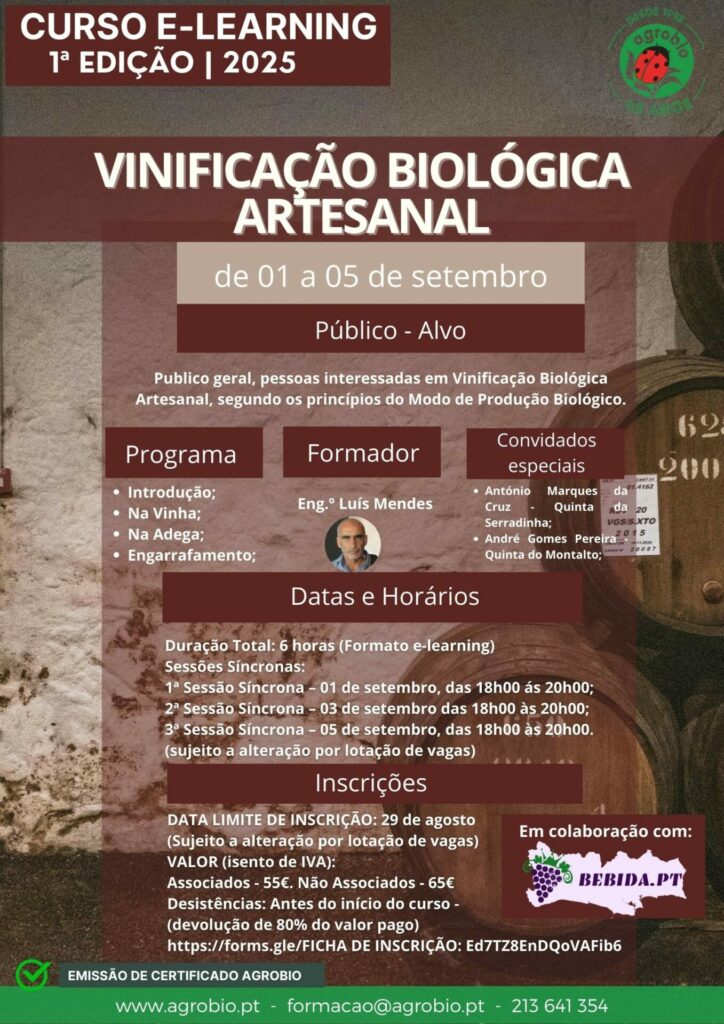 vinificacao biologica cartaz