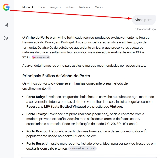 Porque o site de vinho não aparece no Google? 7 ia vinho