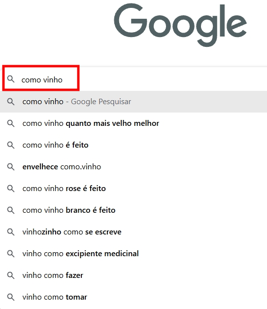 Porque o site de vinho não aparece no Google? 3 perguntas no google