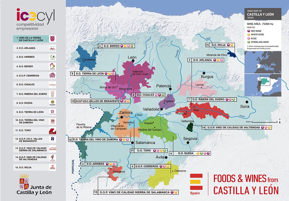 Fusión Ibérica Wine Experience 2026 2 mapa do castilla y leon fusion