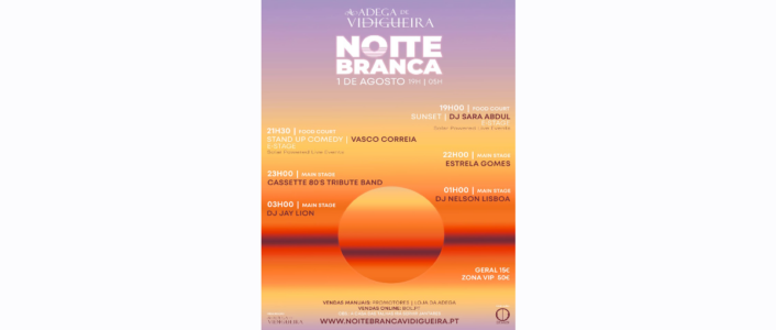 noite branco festa vinho vidigeira