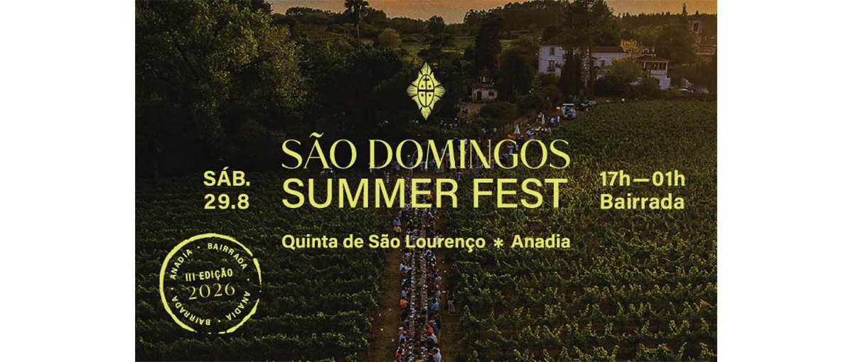 Participe no São Domingos Summer Fest 2026 a 29 de agosto em Anadia.