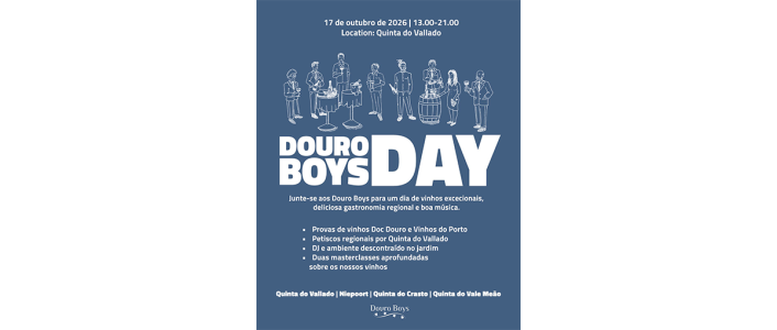 A Quinta do Vallado abre portas para uma tarde dedicada aos grandes produtores do Douro com provas exclusivas e música ao vivo.